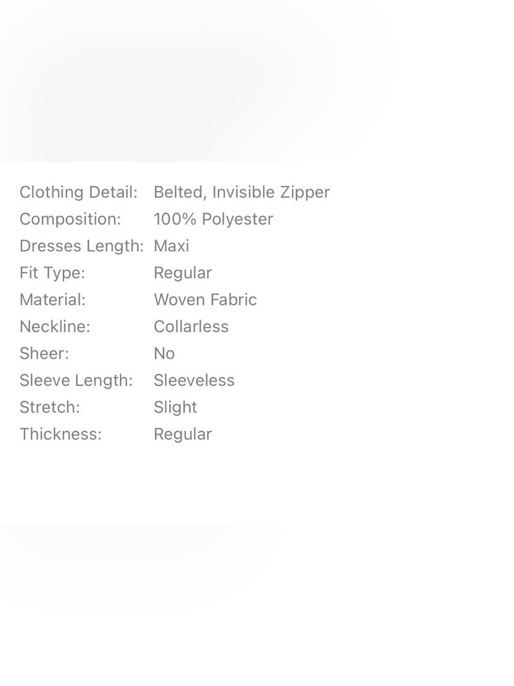 Commense Black and White Strapless Belted Maxi Dress - Picture 7 of 7
